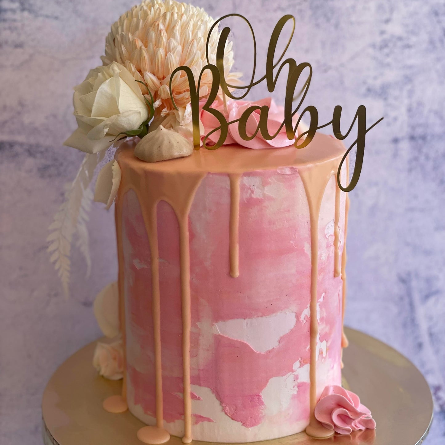 Floral Drip Cake